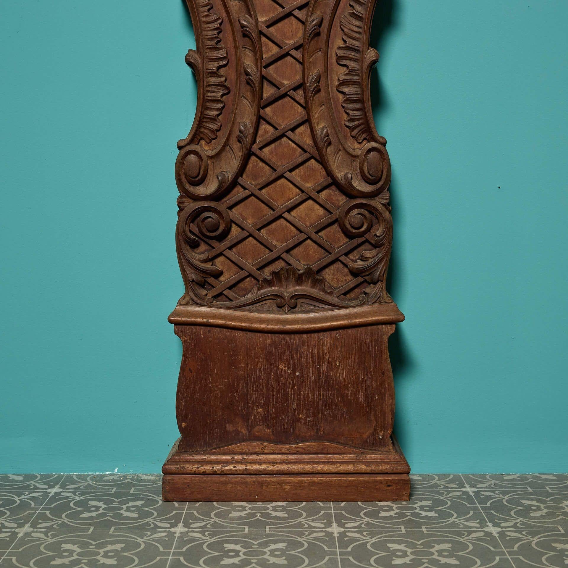 Antique Rococo Style Carved Mahogany Fire Surround For Sale 2