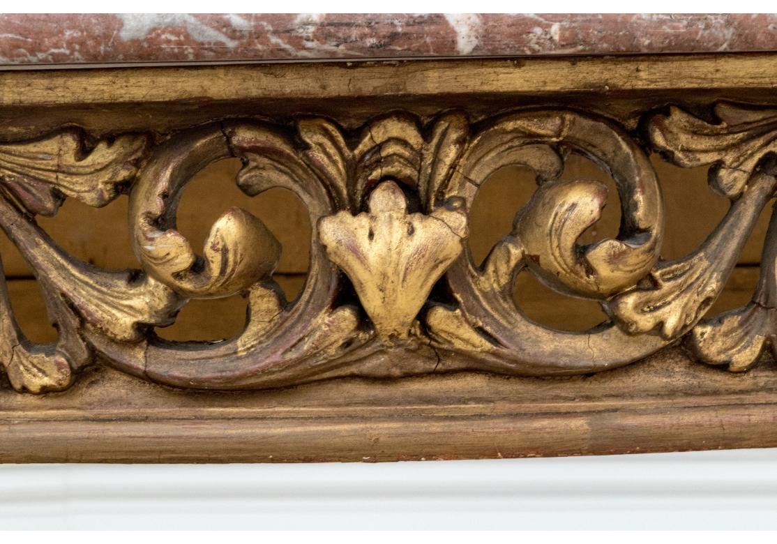 Antique Rococo Style Marble Top Table  Table for Restoration For Sale 4
