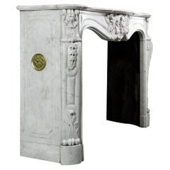 Antique Rococo White Marble 21st century