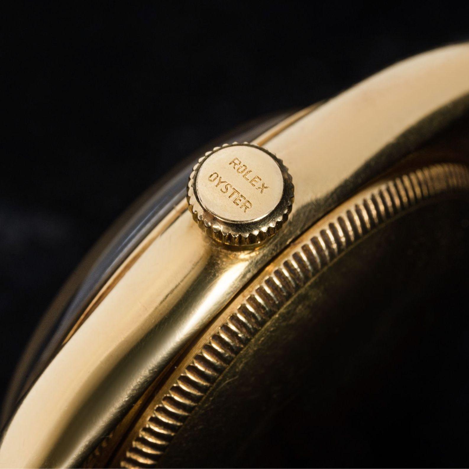 Antique Rolex Oyster Perpetual Or Jaune Excellent état - En vente à London, GB