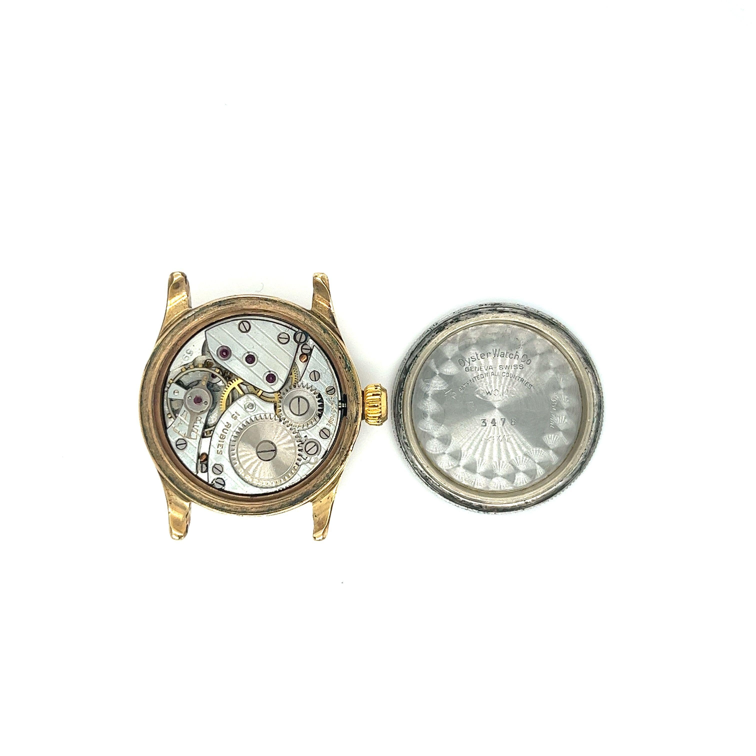 Rolex Oyster Pioneer Watch Face Chronographe à remontage manuel Bon état - En vente à Miami, FL