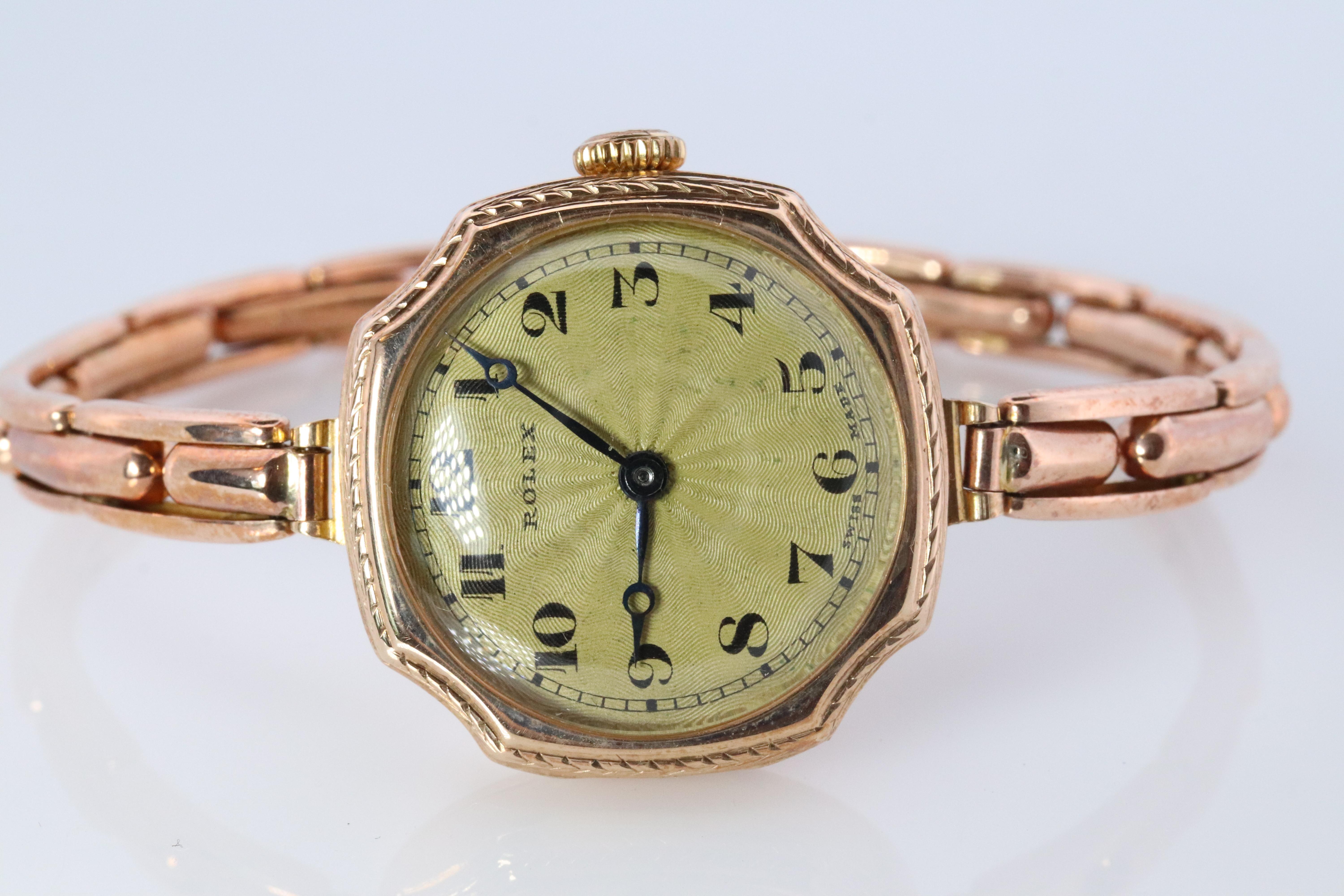 Donna Antico orologio da cocktail Rolex da donna. Oro rosa 9k 0902 a carica manuale. in vendita