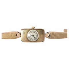 Antique Rolex Womens Cocktail Watch. 9k YG 2699 Manual Windup. Circa 1930s