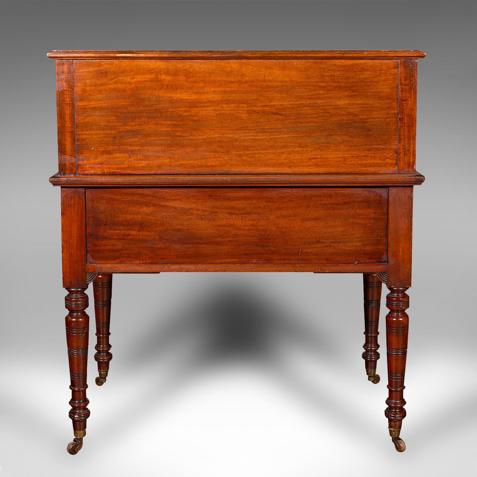 Antique Roll-Top Desk, English, Bureau, Aesthetic Period, Victorian, Circa 1880 For Sale 1