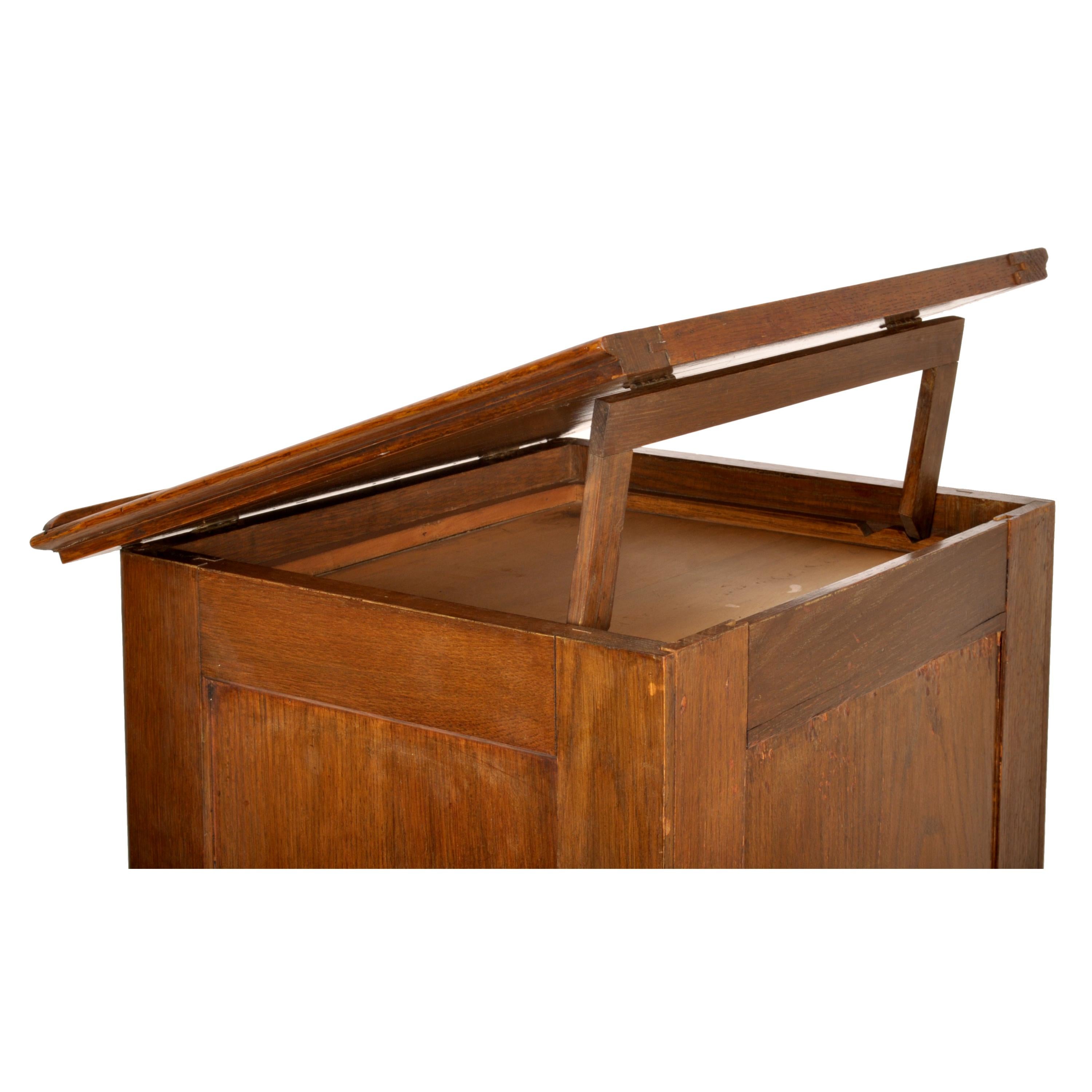 Antique Roll Top Oak Tambour File Cabinet Desk by Lebus Cabinet Co. Circa 1920 4
