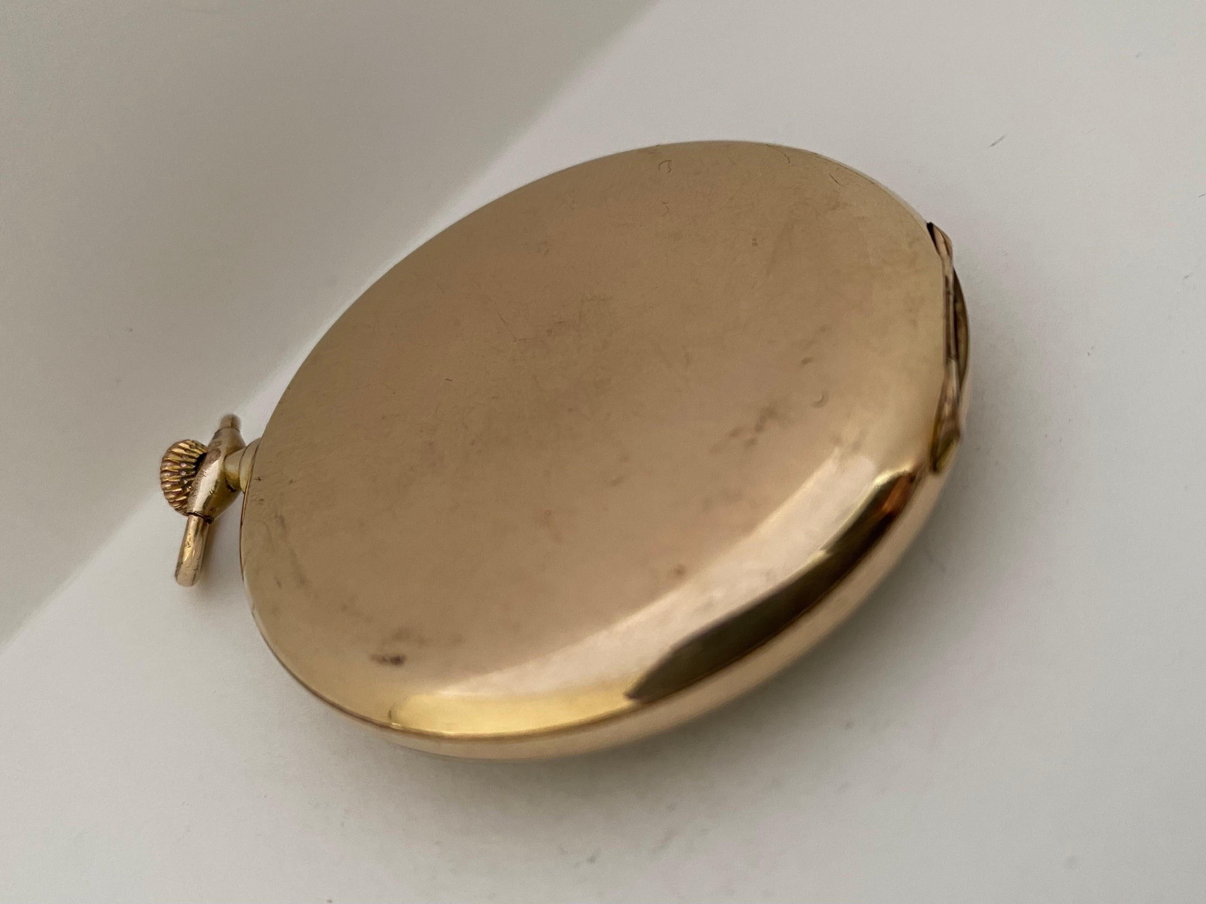 Antique Rolled Gold Dress Pocket Watch  For Sale 5