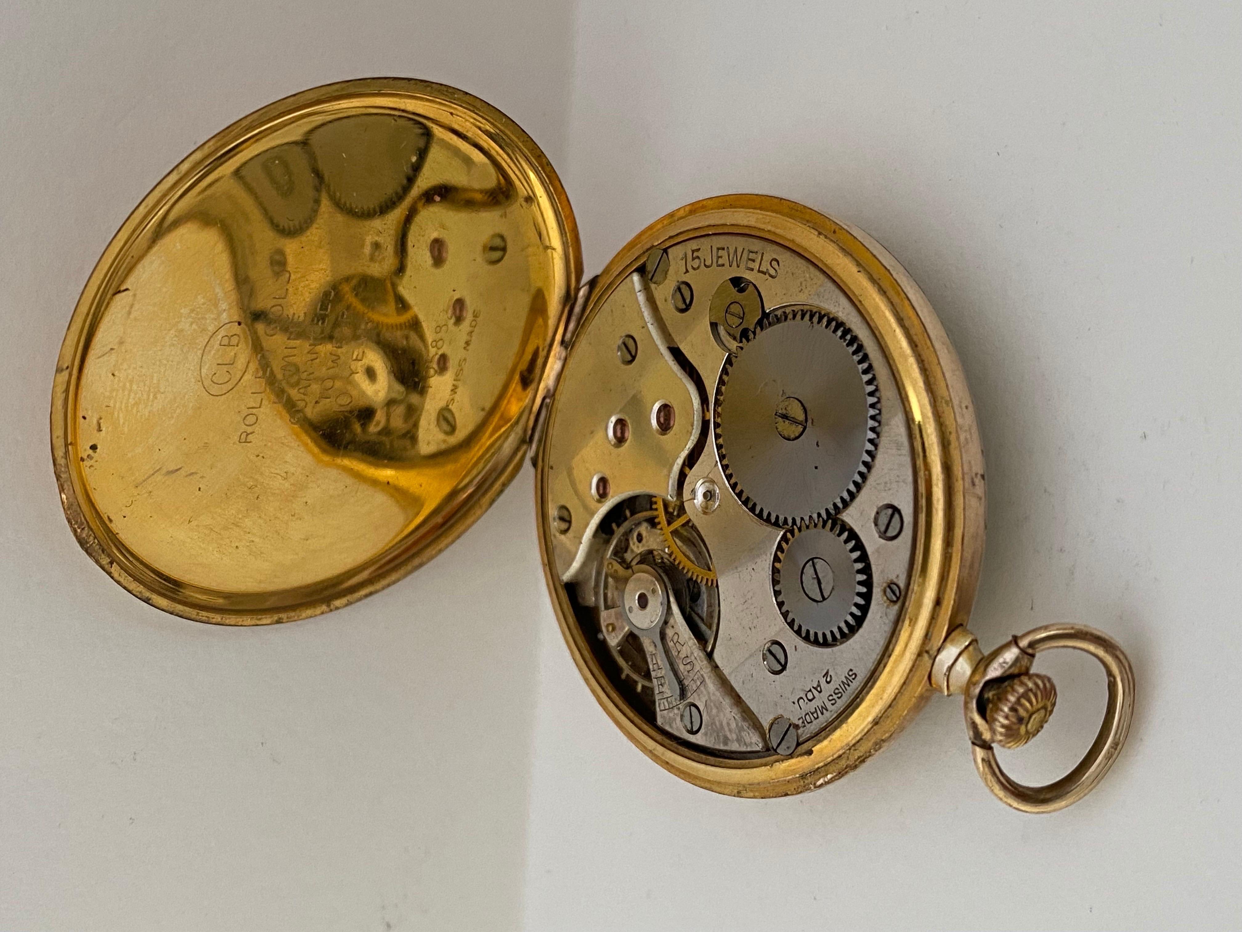 rolled gold pocket watch