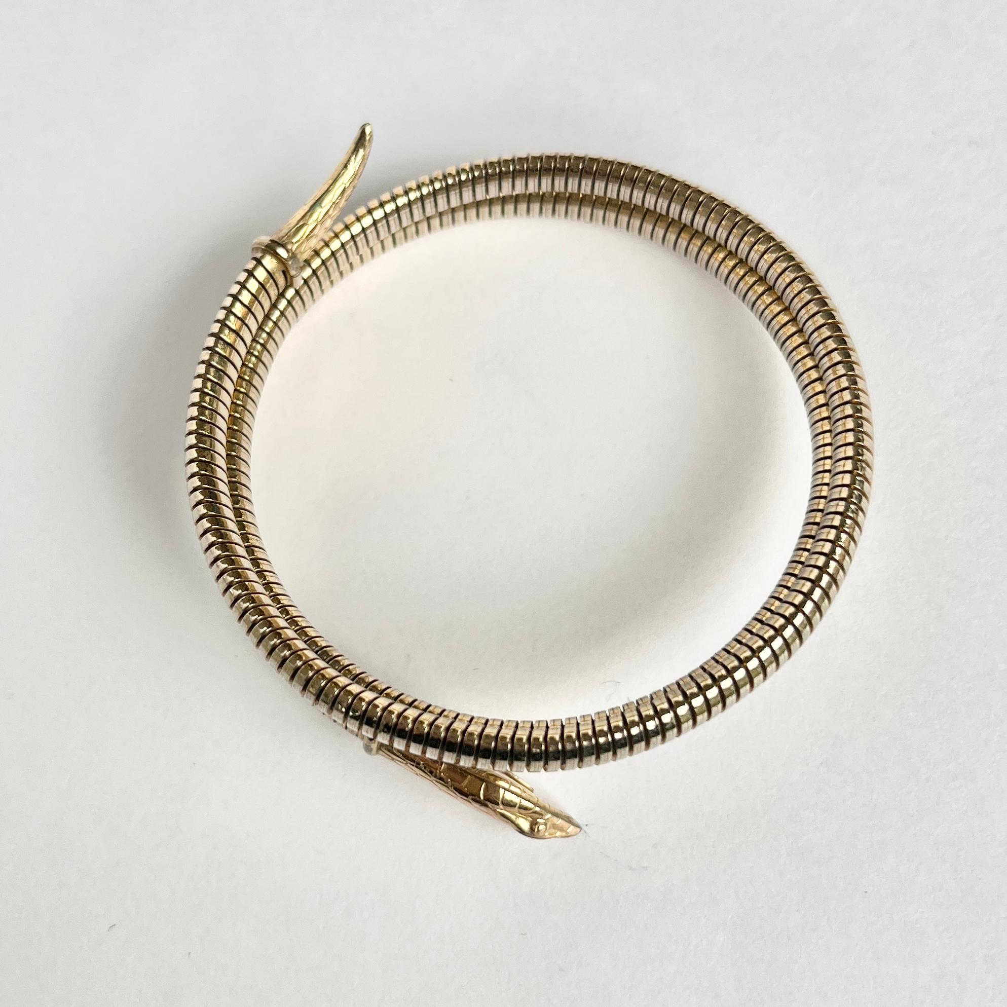 9ct gold snake bracelet