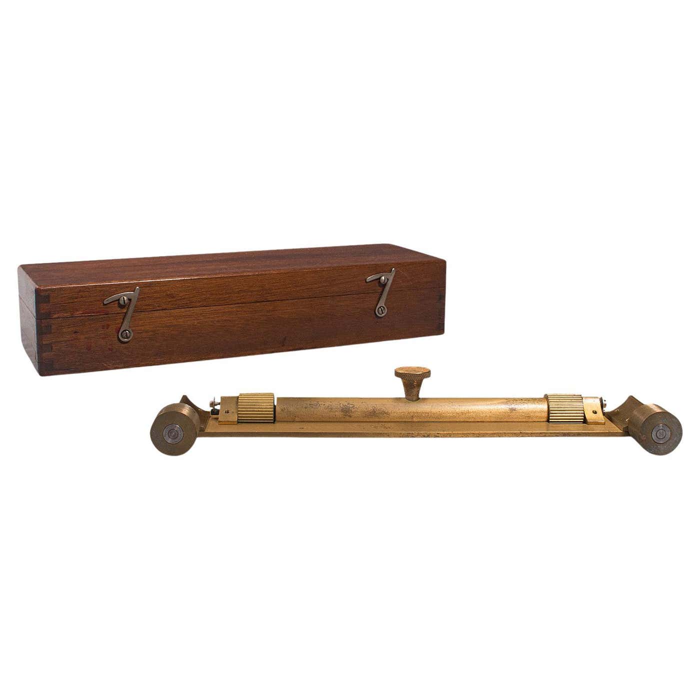 Antique Rolling Parallel Rule, English, Brass, Scientific Instrument ...