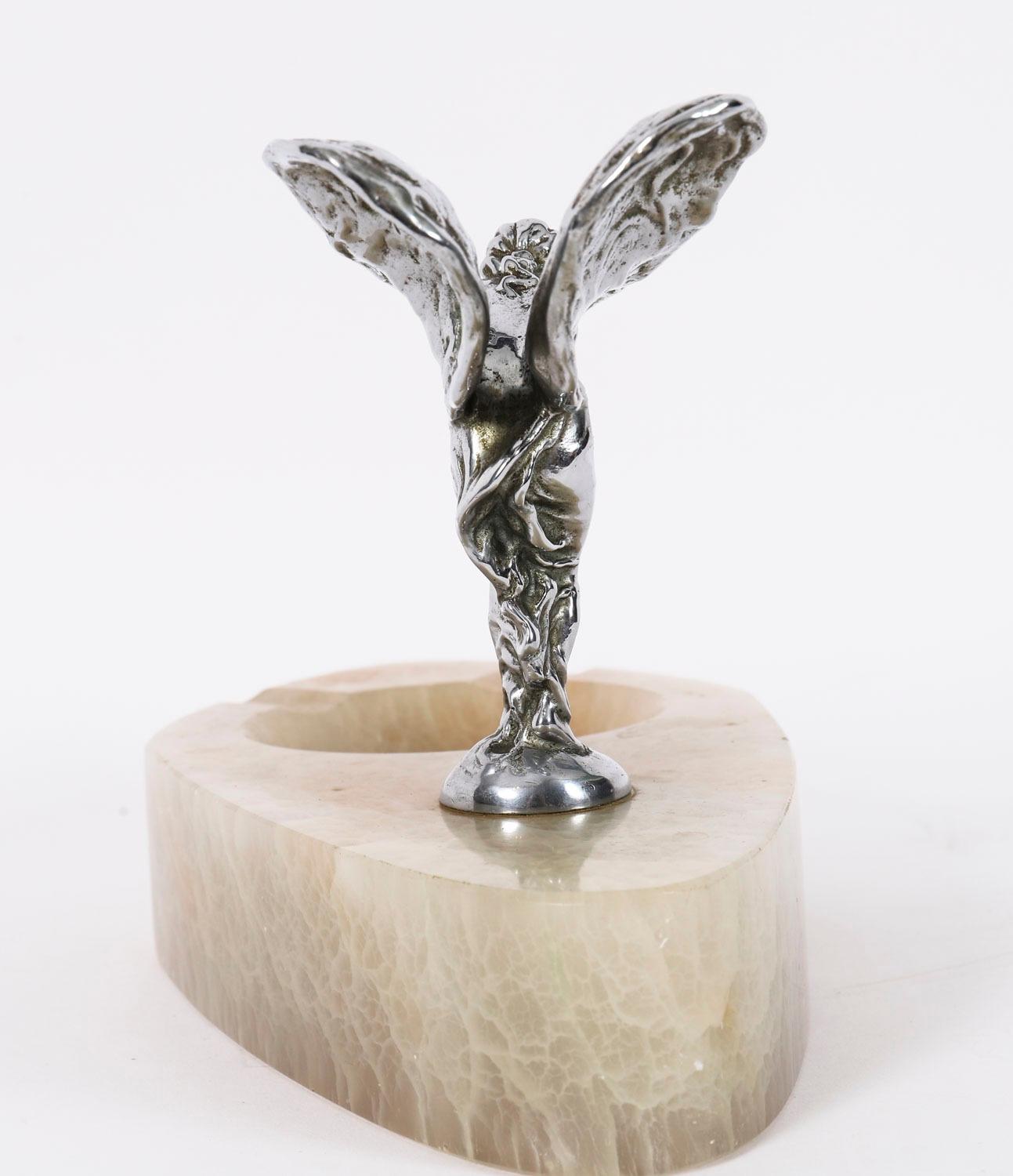 Argent Mascotte de voiture ancienne Rolls Royce Spirit of Ecstasy Début du 20e siècle en vente