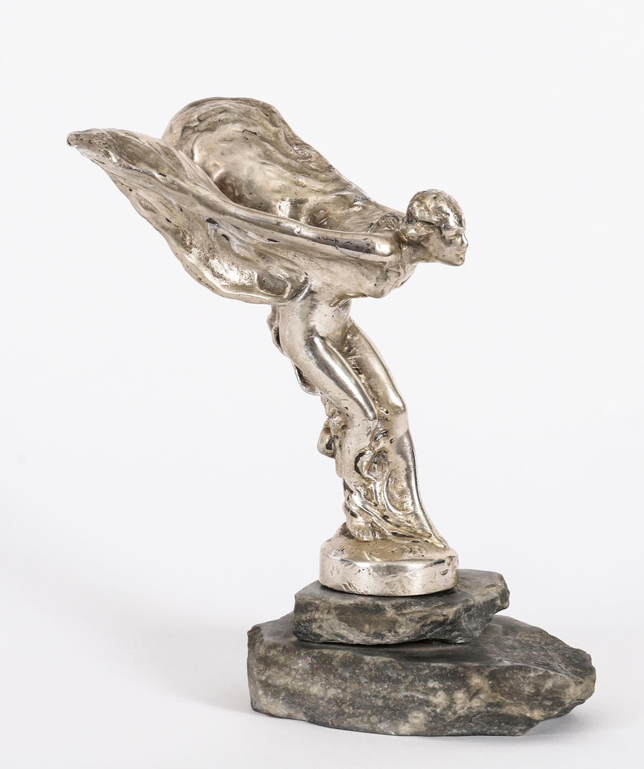 Antique Rolls Royce Spirit of Ecstasy Mascot Signed 20th Century For Sale 4