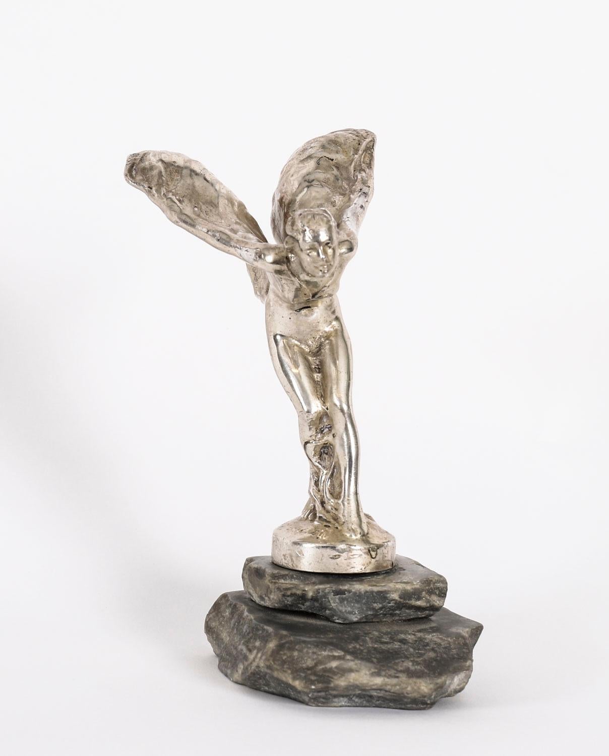 Antique Rolls Royce Spirit of Ecstasy Mascot Signed 20th Century For Sale 5