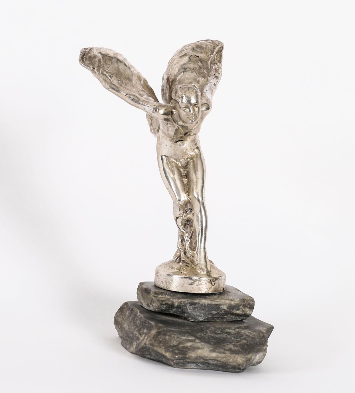 Antique Rolls Royce Spirit of Ecstasy Mascot Signed 20th Century For Sale 6
