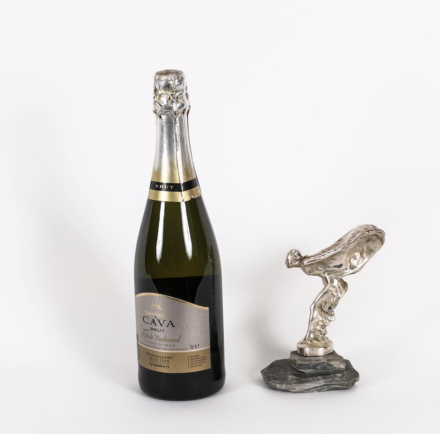 Antique Rolls Royce Spirit of Ecstasy Mascot Signed 20th Century For Sale 13