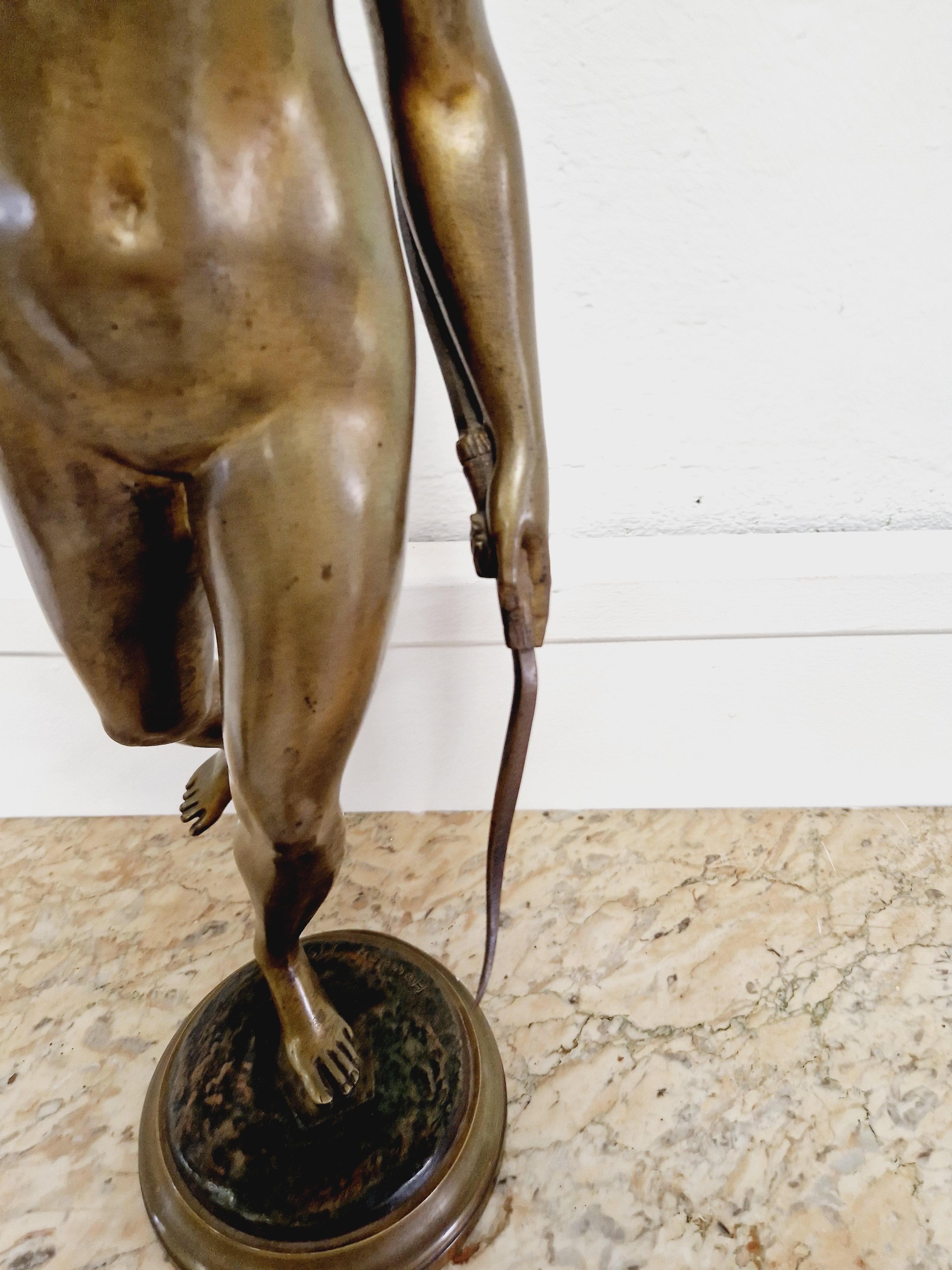 Antica statua romana di Diana in bronzo -  60 cm In condizioni buone in vendita a Buxton, GB
