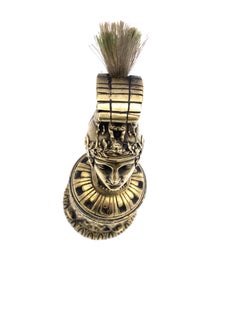 Antique Roman Charioteer Napoleon III Bronze Table Bell Fountain Pen Brush