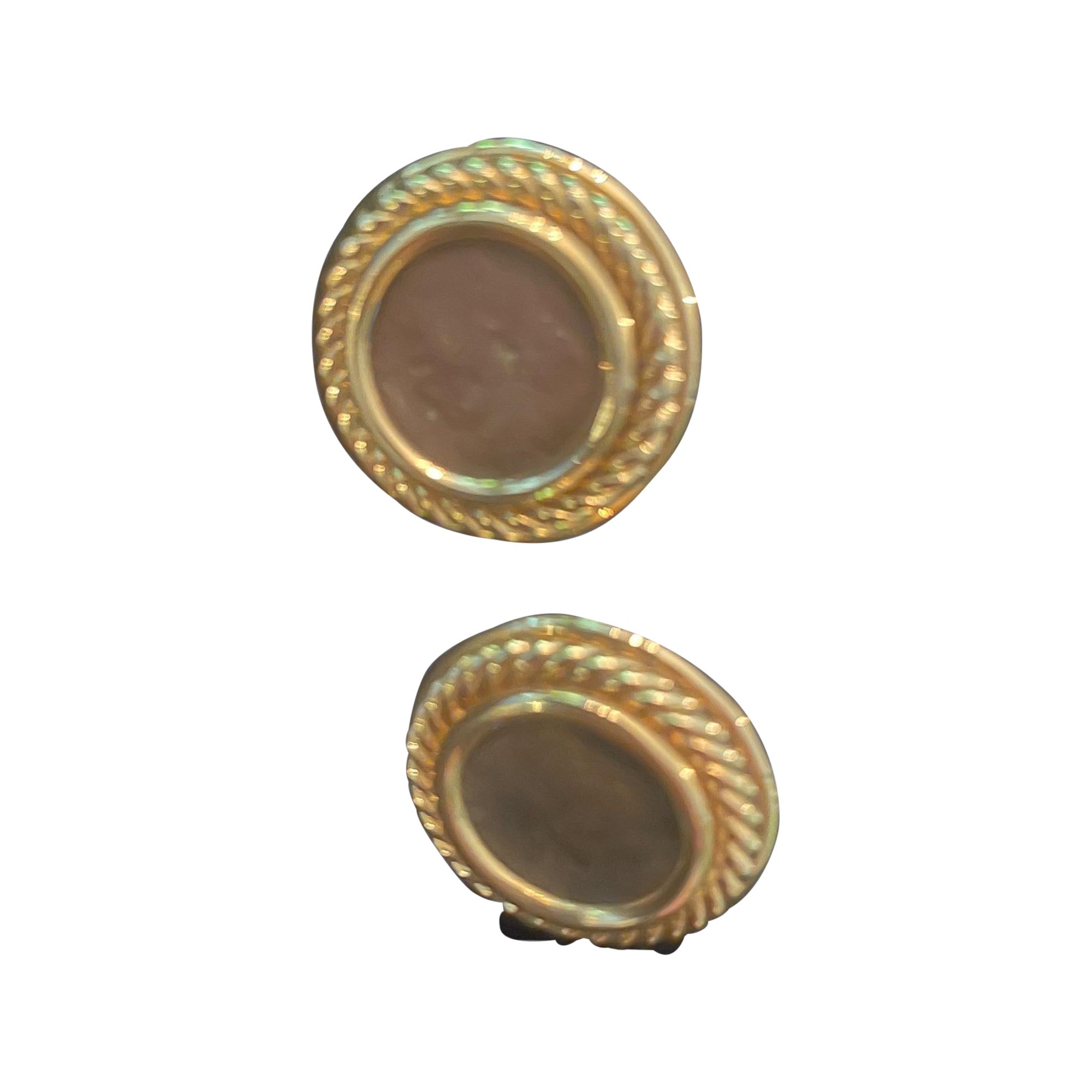 Boucles d'oreilles en pièces de monnaie romaines antiques en vente