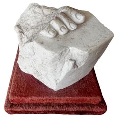 Antique Roman style Fragment of a life size Marble Woman’s sculpture