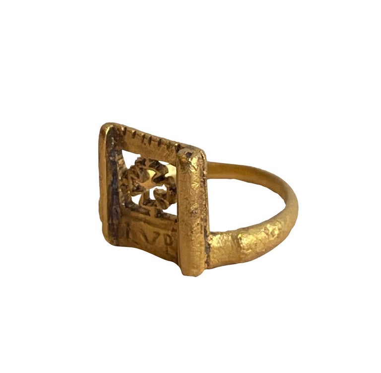 Anillo romano antiguo de oro en venta en 1stDibs España anillos