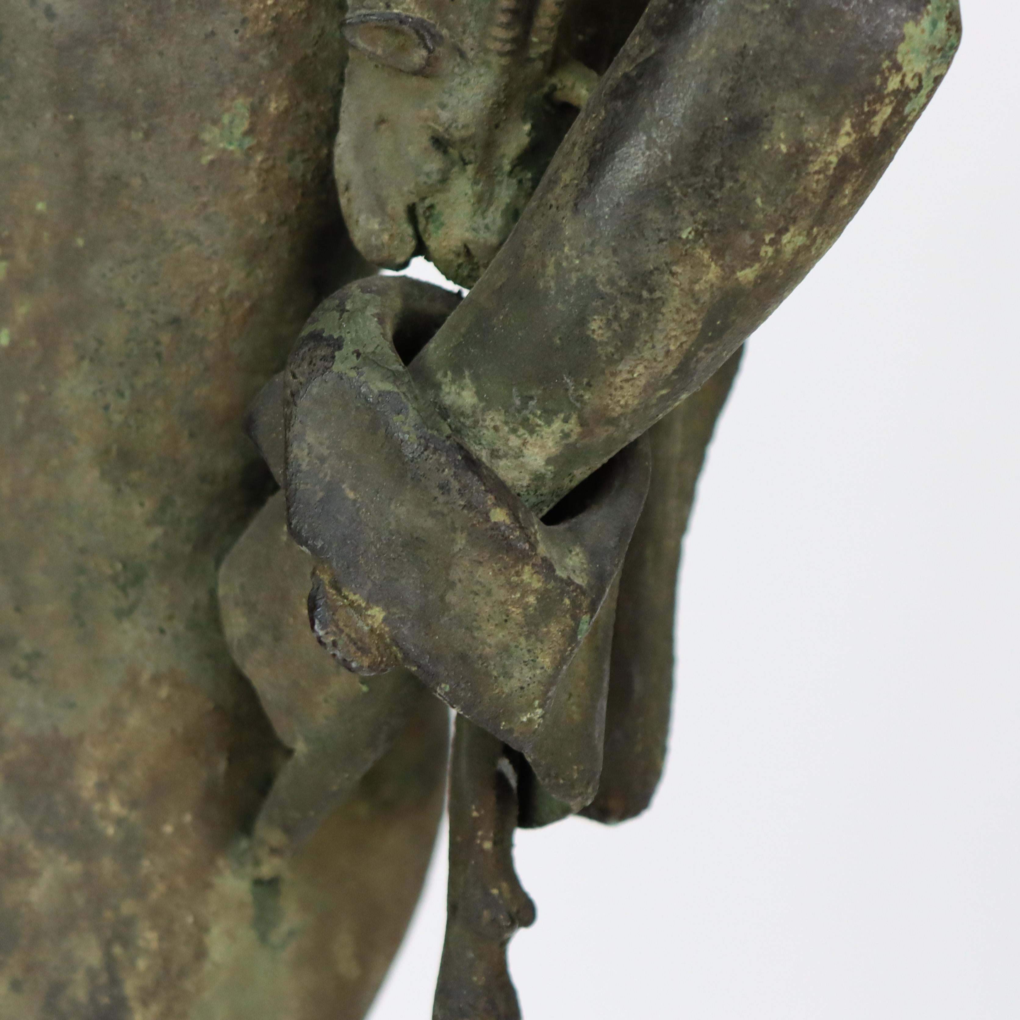 Antique Roman Grand Tour Bronze Sculpture “Narcissus” 19thC For Sale 6