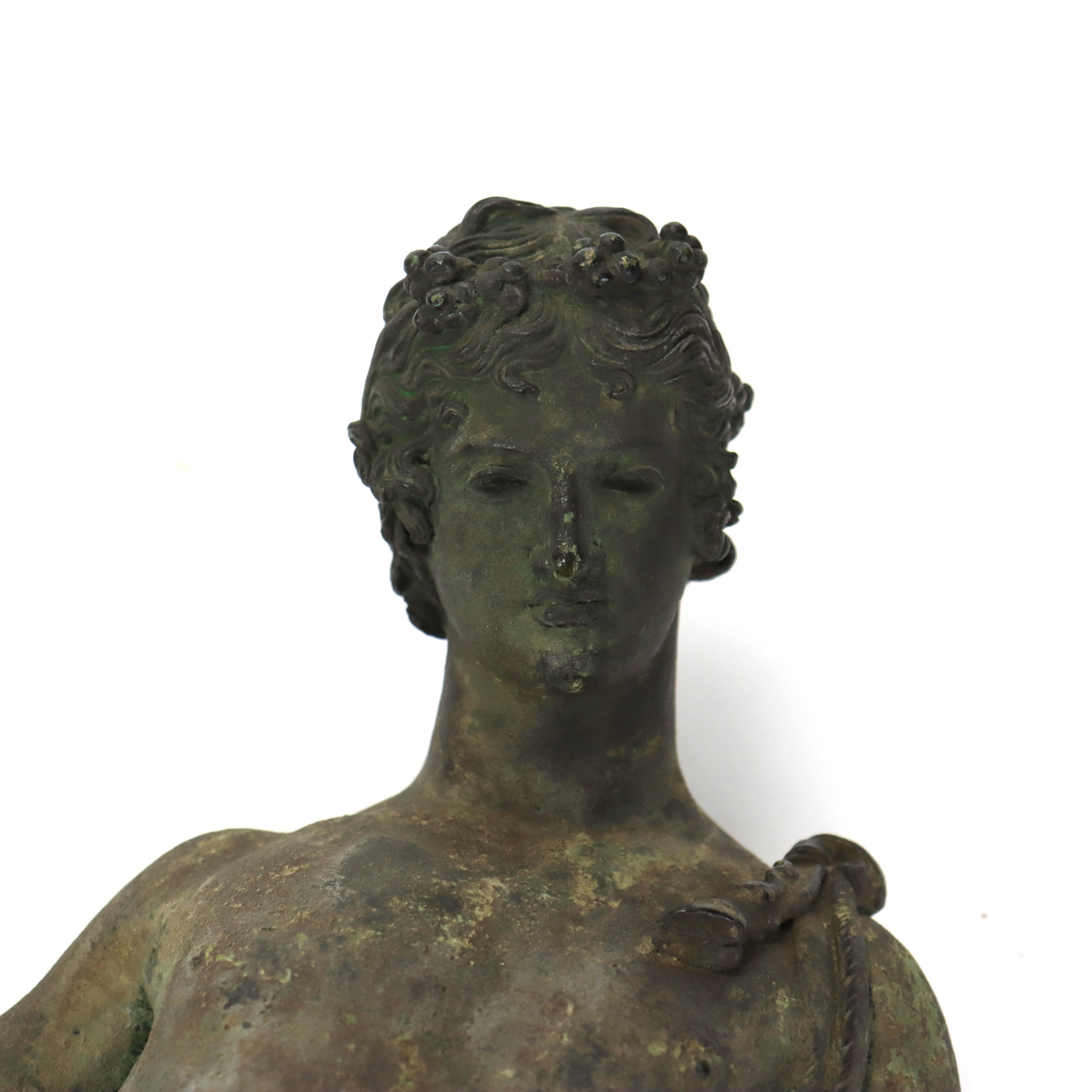 Antique Roman Grand Tour Bronze Sculpture “Narcissus” 19thC For Sale 15