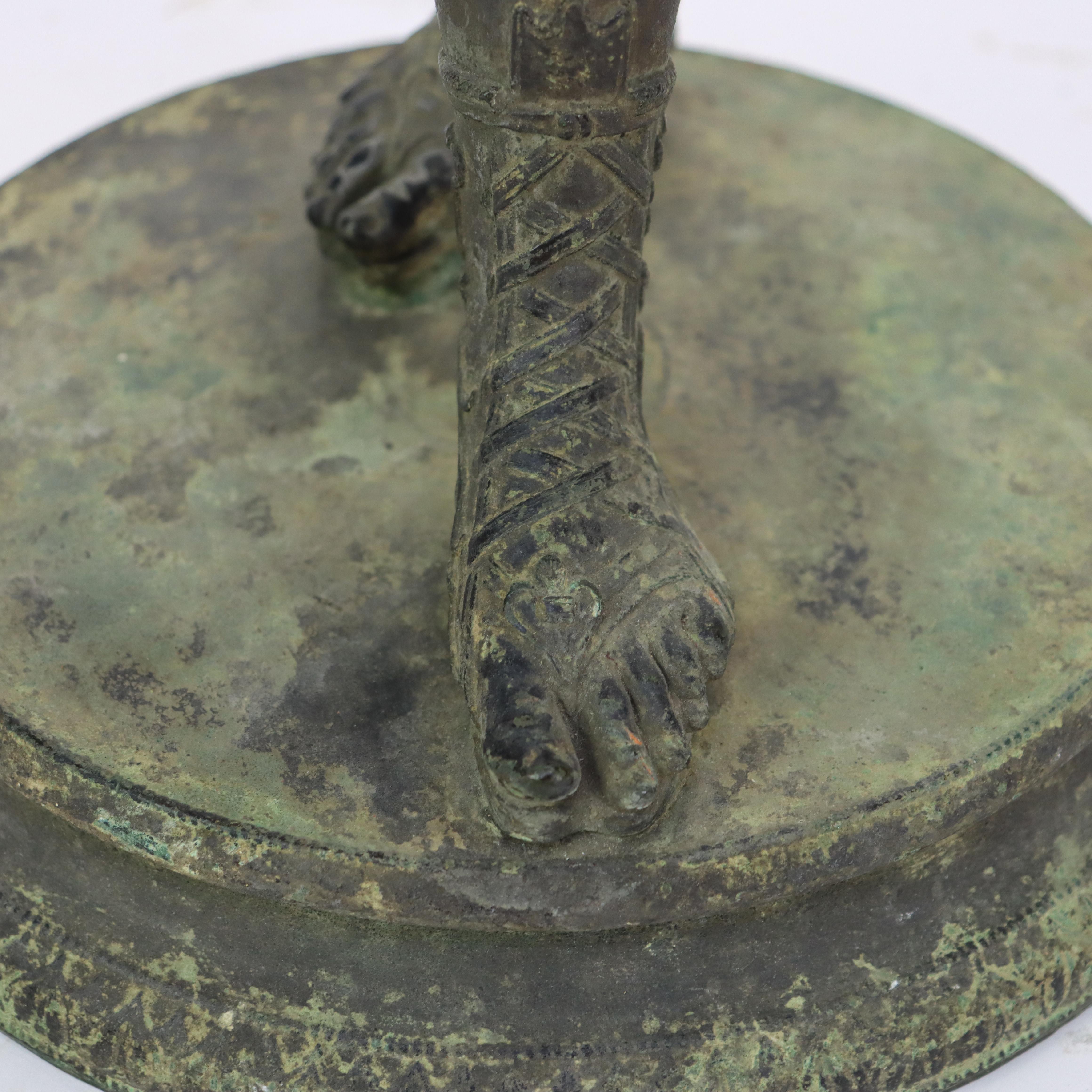 Antique Roman Grand Tour Bronze Sculpture “Narcissus” 19thC For Sale 3