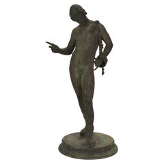 Antique Roman Grand Tour Bronze Sculpture “Narcissus” 19thC
