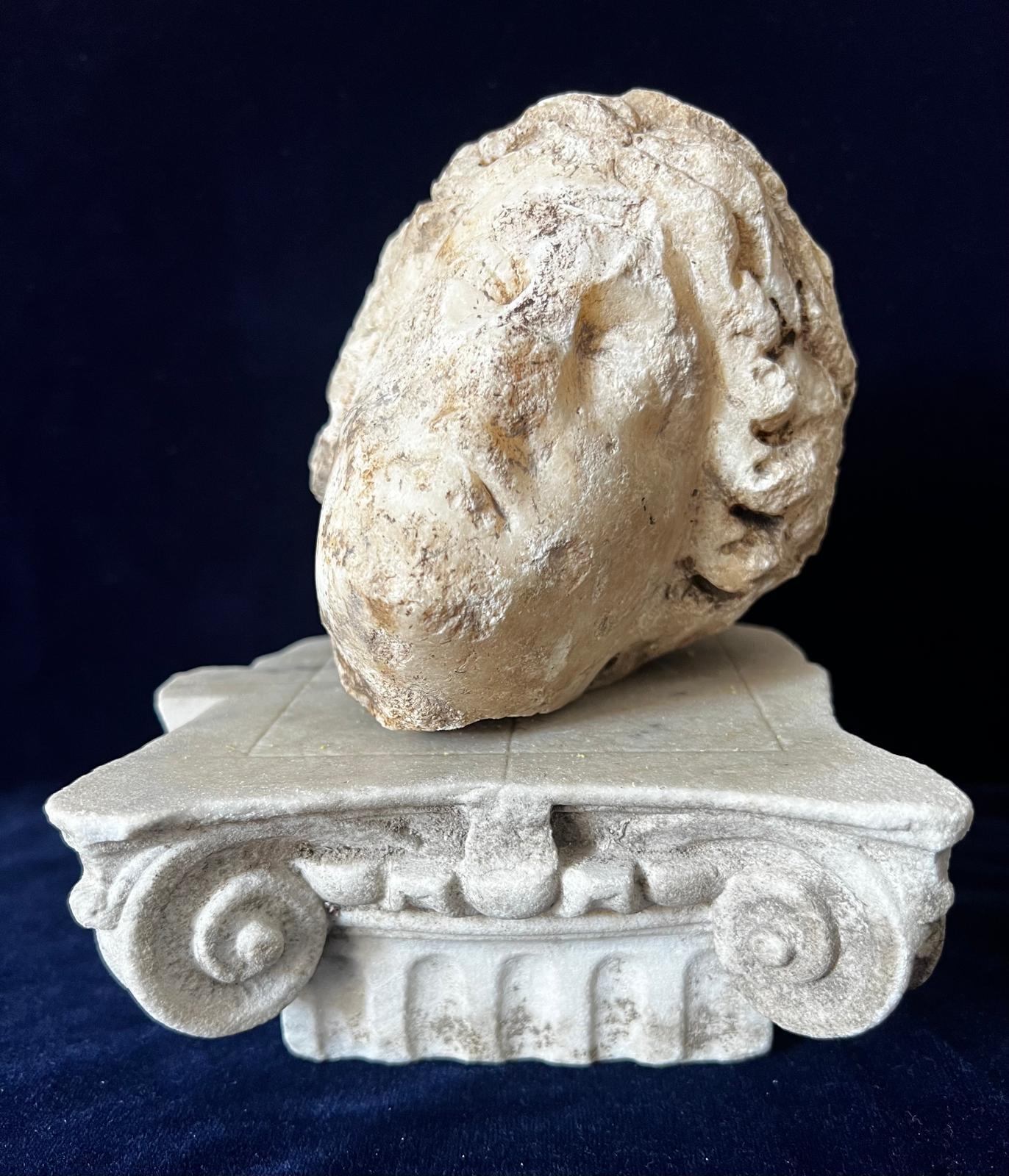 18th Century and Earlier Antique Roman Marble Head of Venus 1st-3rd Century AD For Sale