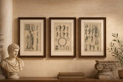 Antique Roman Sculpture Engravings, Set of 3 – Montfaucon, 1721
