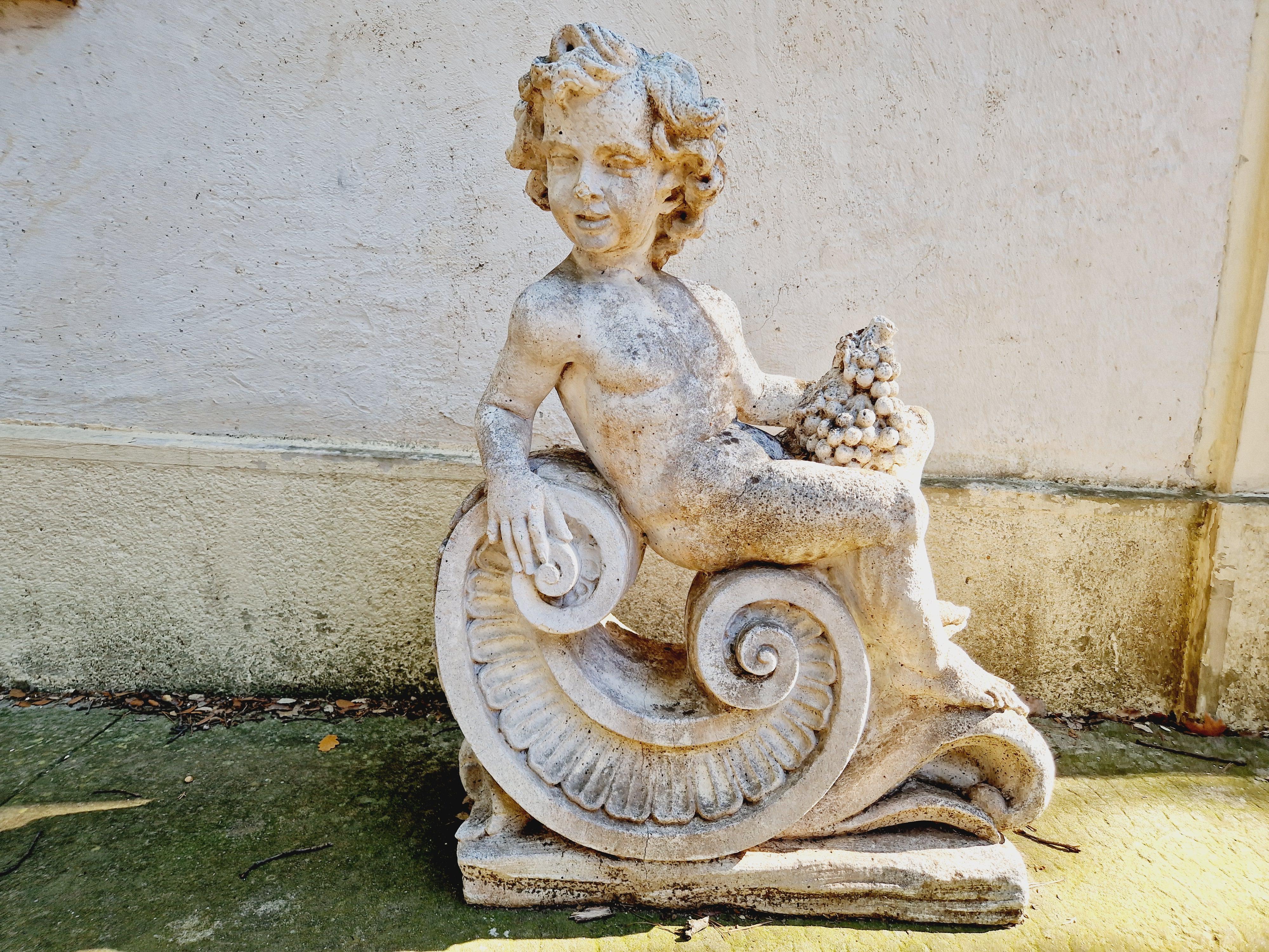 Antique Roman Stone Garden Statue Large Life Size Bacchus Sculpture 5