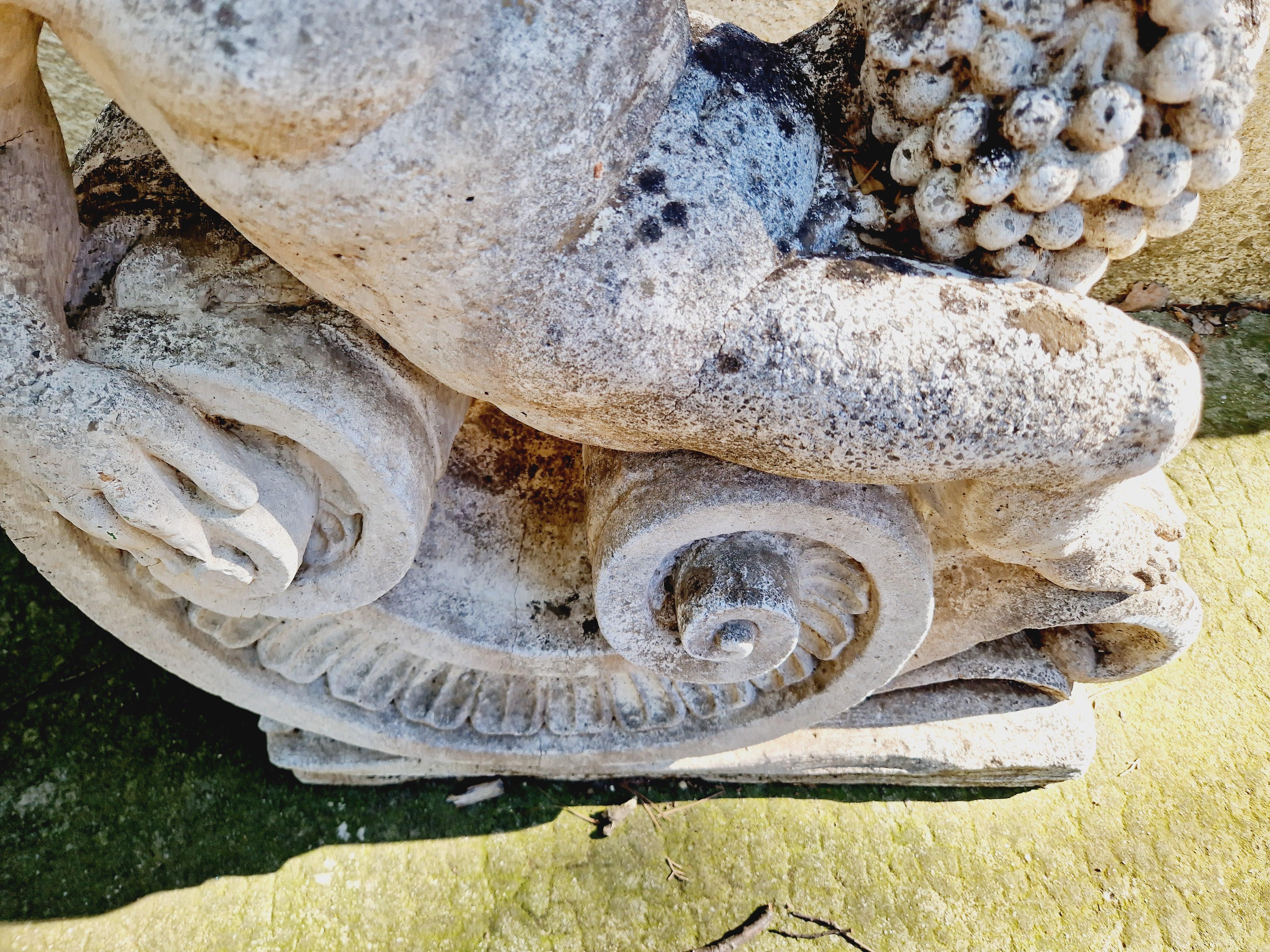 Antique Roman Stone Garden Statue Large Life Size Bacchus Sculpture 6