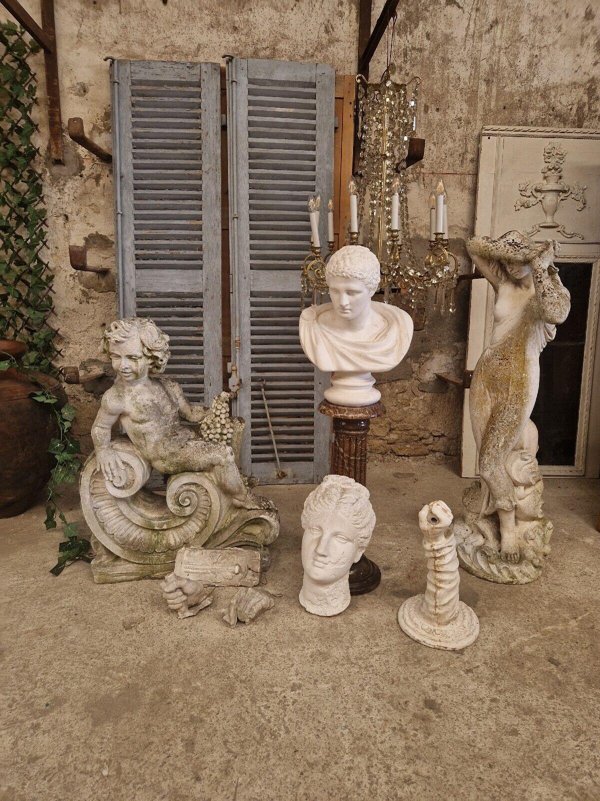 We are delighted to offer for sale this Fabulous Statue - Infant Bacchus Harvester



This fantastic Outdoor or Indoor Statue, is of the young Roman God Bacchus.

The statue is nicely weathered and has signs of age including a little chip on his
