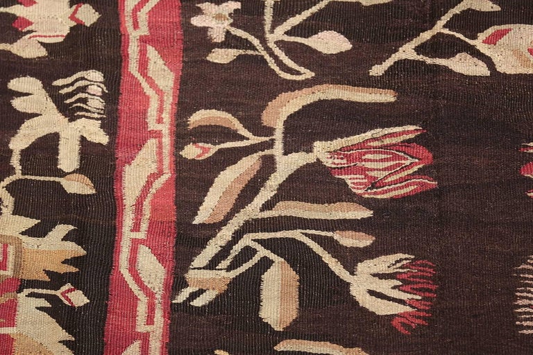 Antique Romanian Bessarabian Rug. Size: 5 ft 3 in x 9 ft 7 in (1.6 m x ...