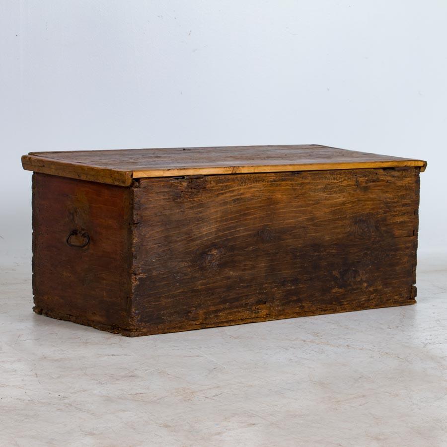 Antique Original, Colorful Painted Trunk/Coffee Table from Romania at