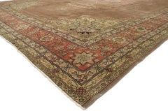 Antique Romanian Palace Size Rug with Rustic Victorian Style