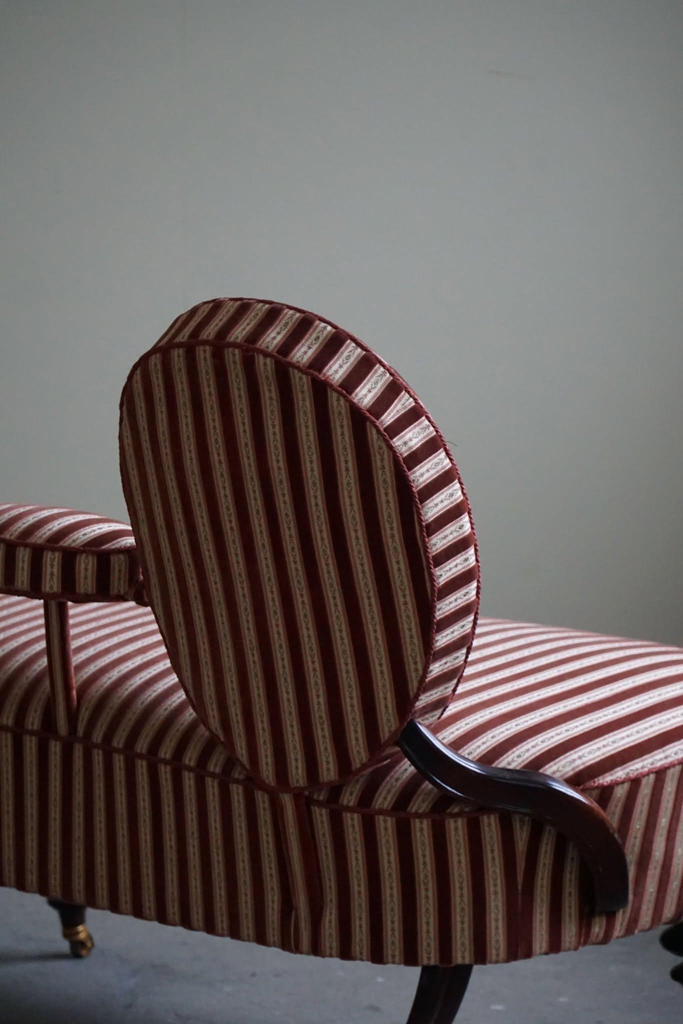 20th Century Antique Romantic Two-Seater Sofa, By a Swedish Cabinetmaker, Early 1900s