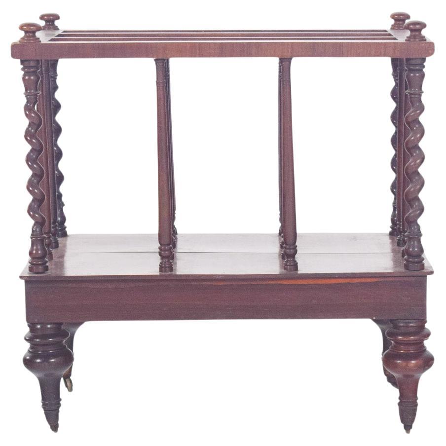 Antique Romantic Wood Magazine Rack