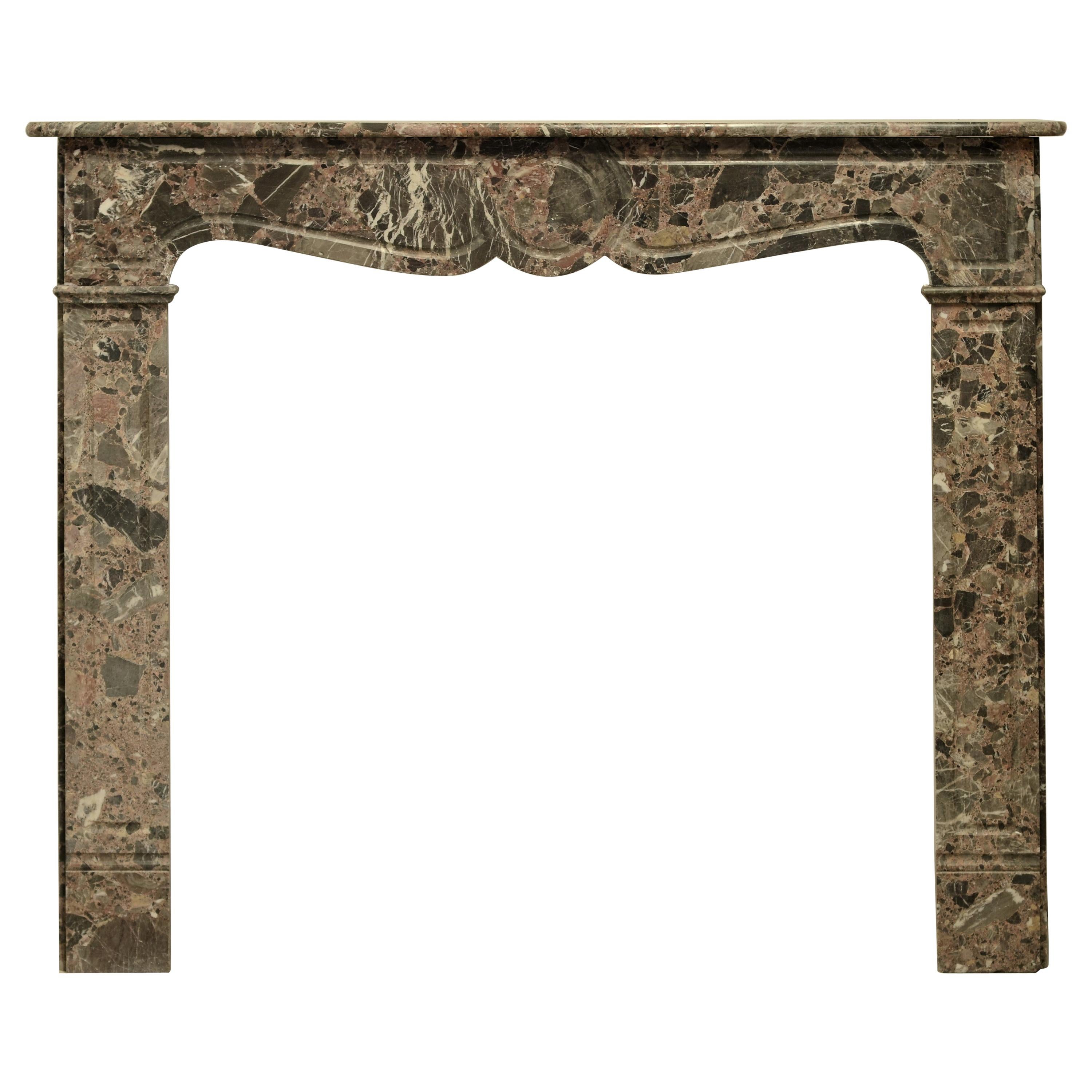 Antique Romarin Marble Fireplace Mantel