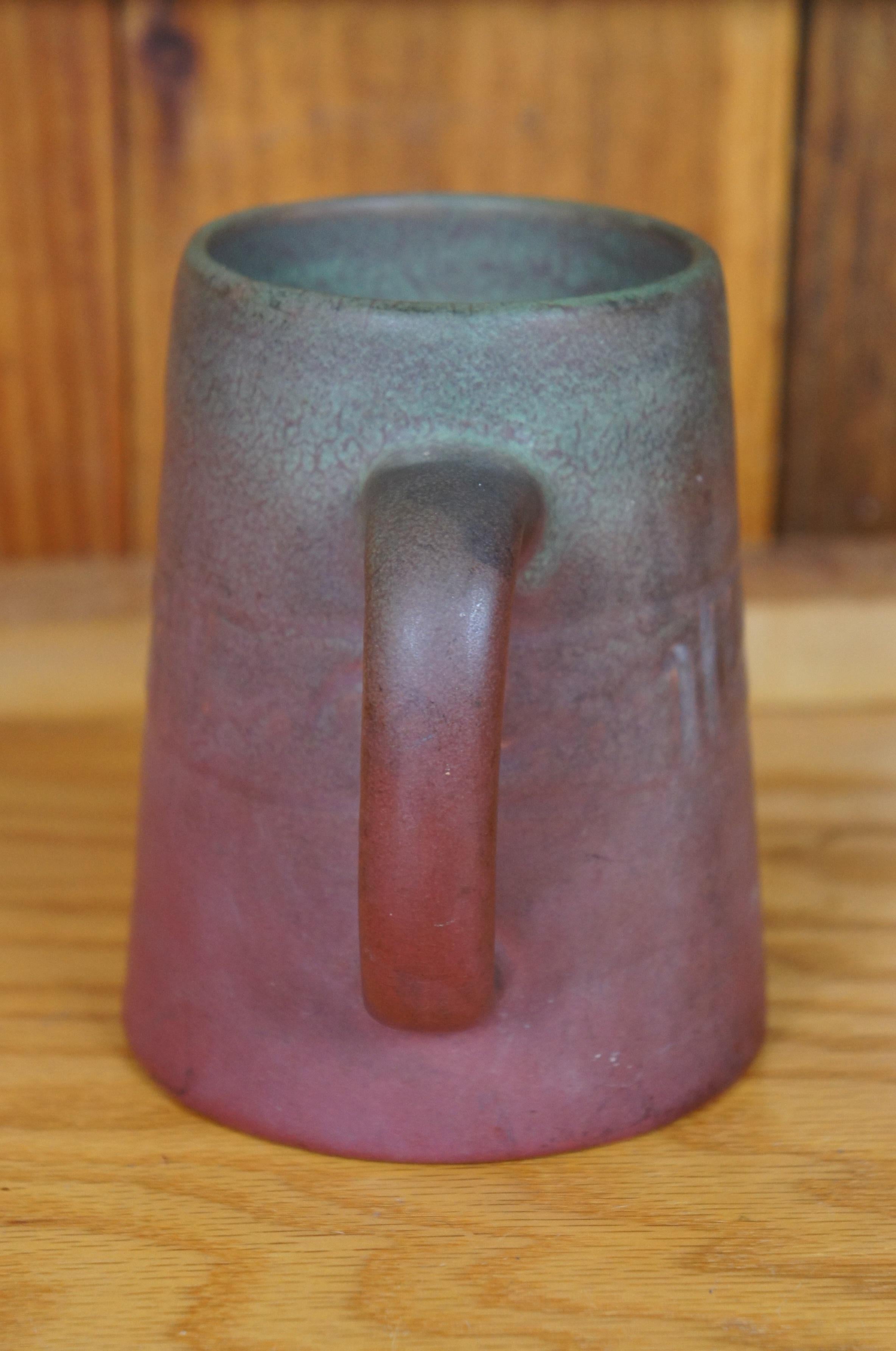 Américain Antiquité Rookwood 1905 VII 587 Vellum Matte Glaze Mug Stein Cup 5