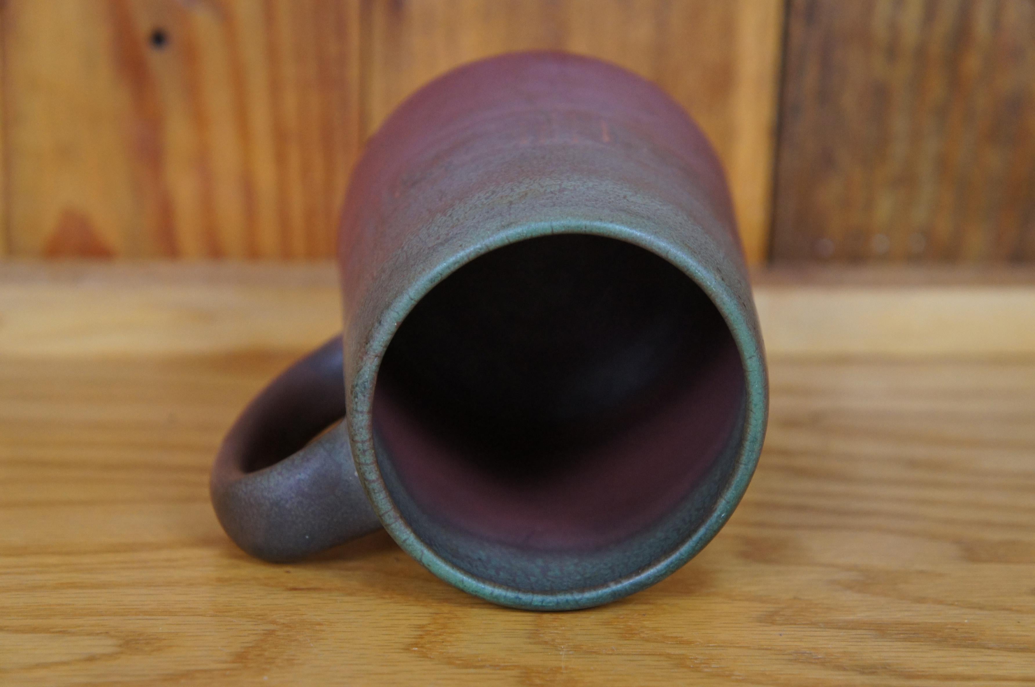 Début du 20ème siècle Antiquité Rookwood 1905 VII 587 Vellum Matte Glaze Mug Stein Cup 5
