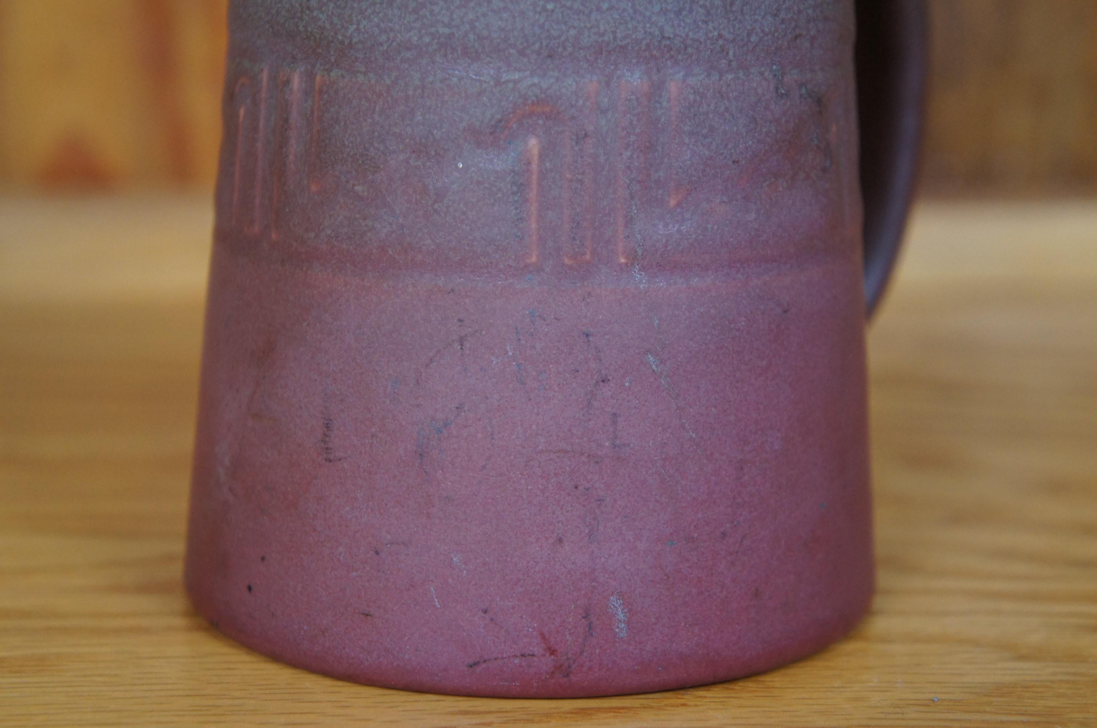 Antiquité Rookwood 1905 VII 587 Vellum Matte Glaze Mug Stein Cup 5