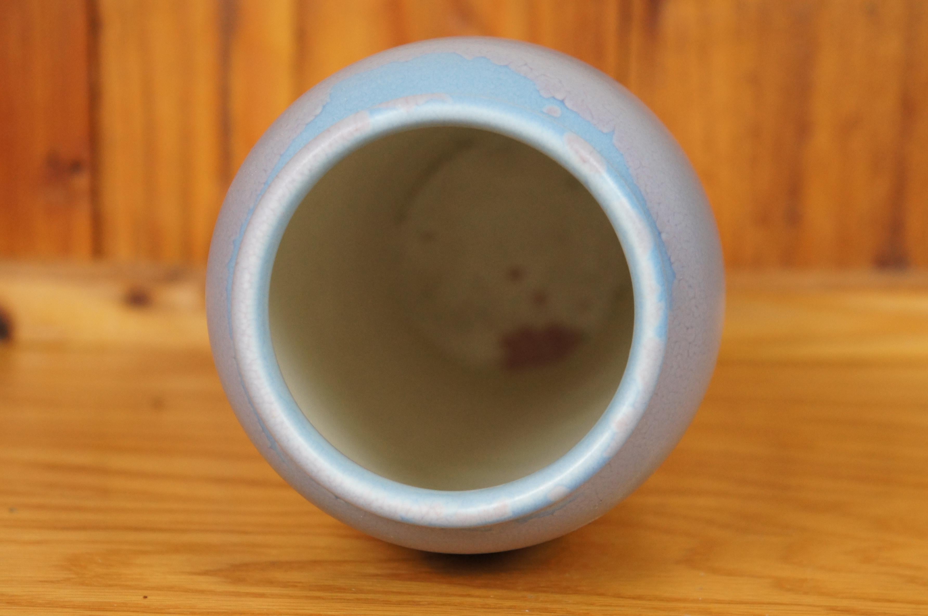 Mid-20th Century Antique Rookwood 1935 Kataro Shirayamadani Floral Vellum Mantel Urn Vase 9'