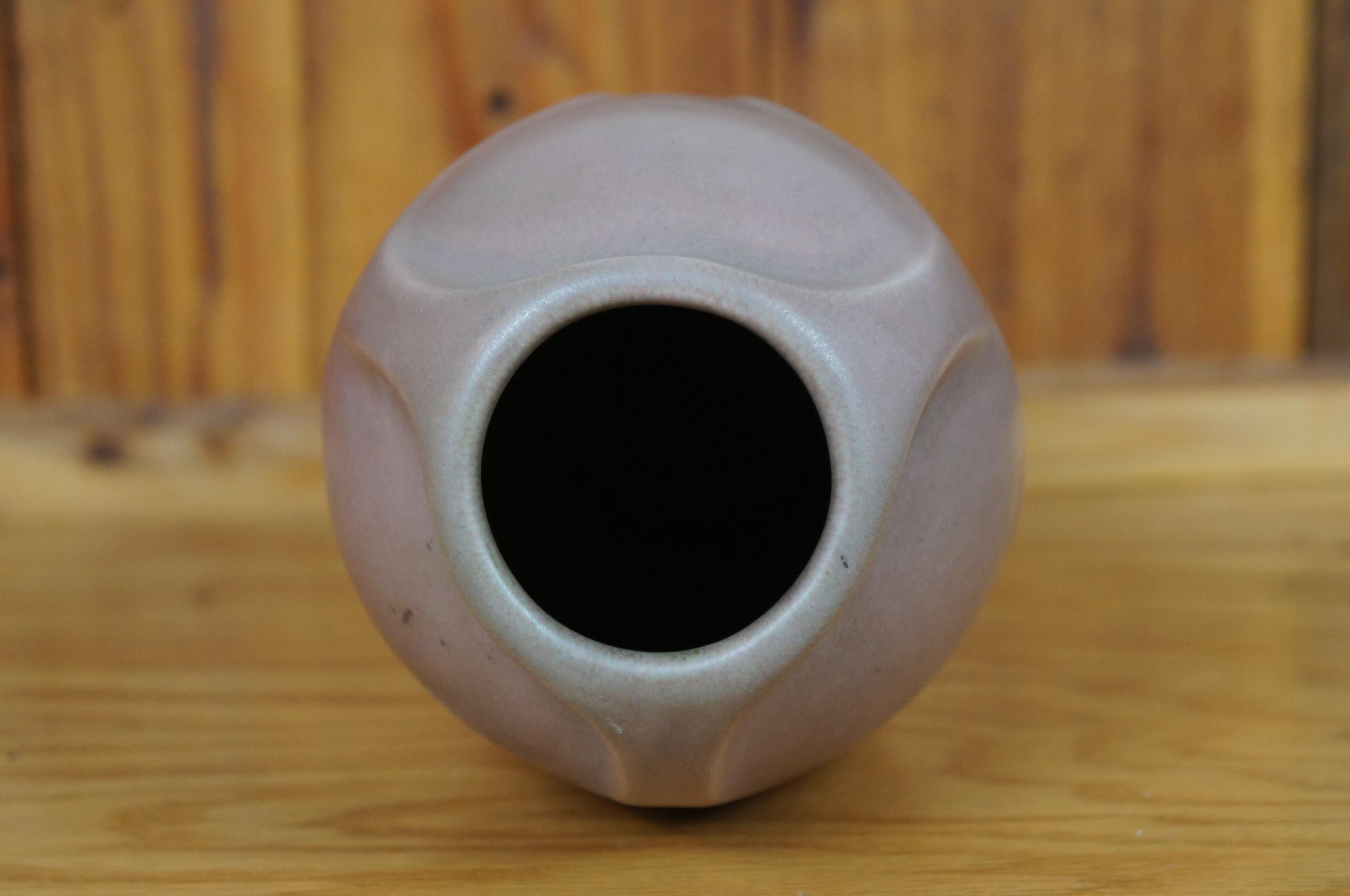 Early 20th Century Antique Rookwood Art Deco 1920 XX Pink Matte Glaze Mantel Vase Urn 10