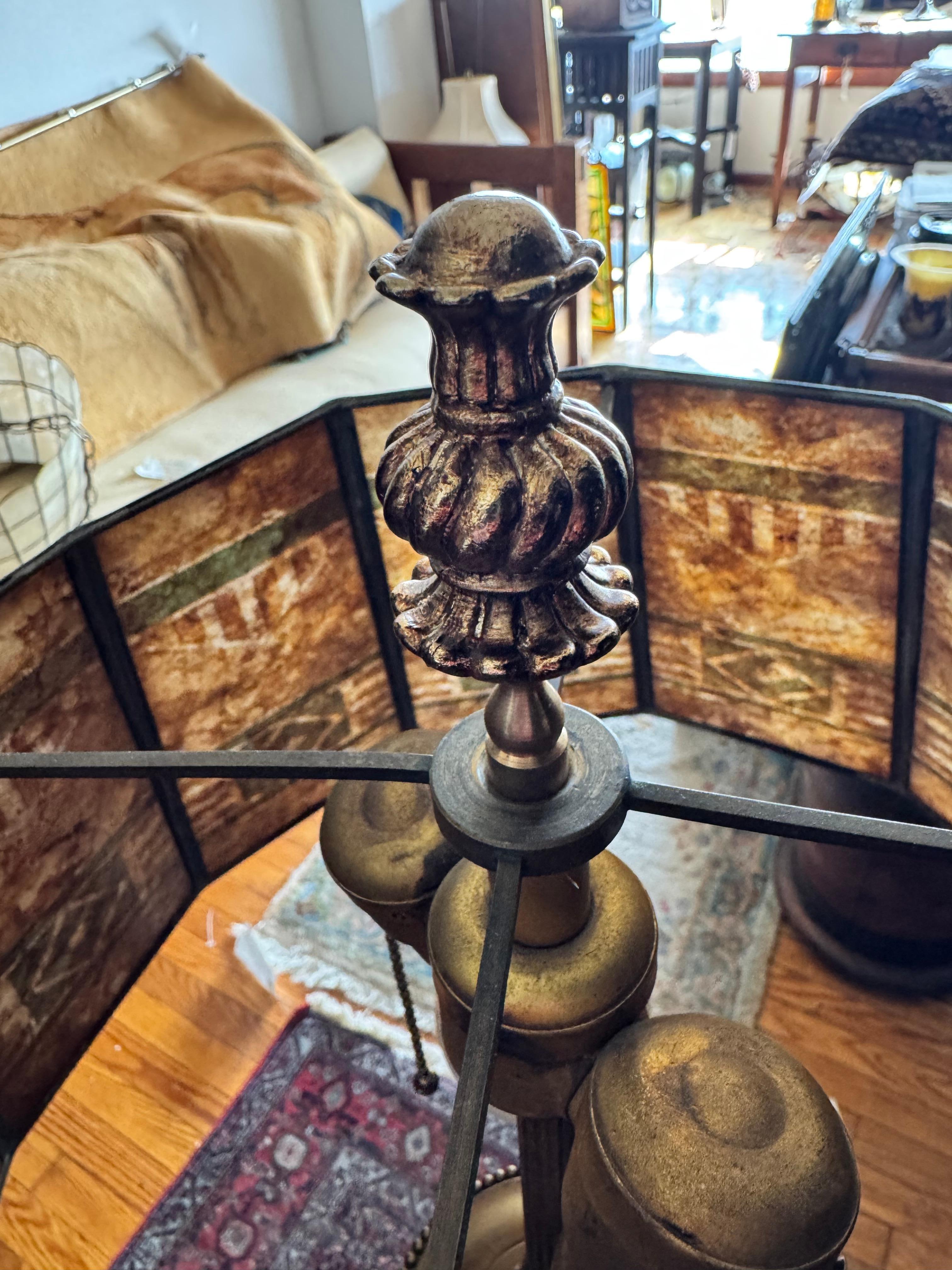 20ième siècle Antique  ROOKWOOD  Lampe de table en poterie d'art avec abat-jour en mica -  VENTE à 30 %  W5626 en vente