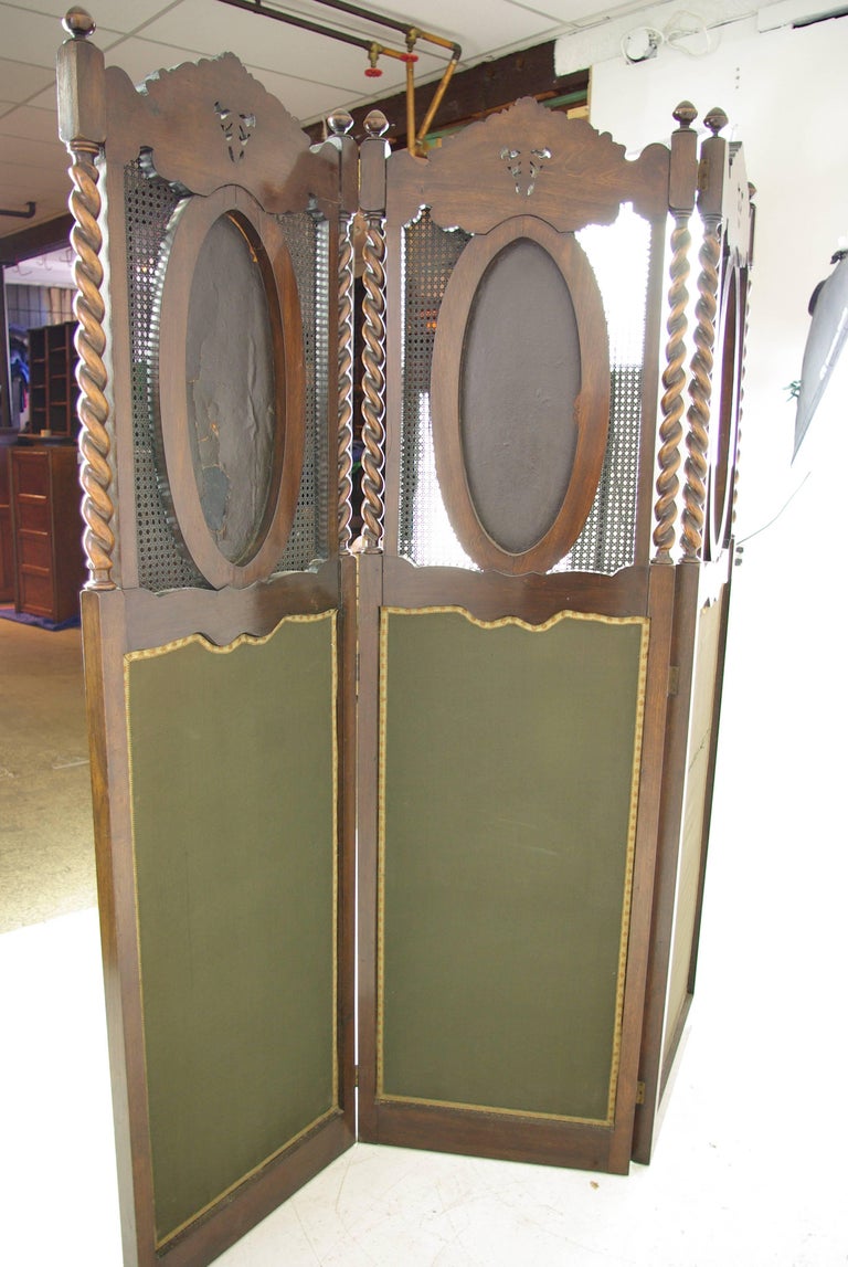 Antique Room Divider, Privacy Screen, England 1890, Antique Furniture