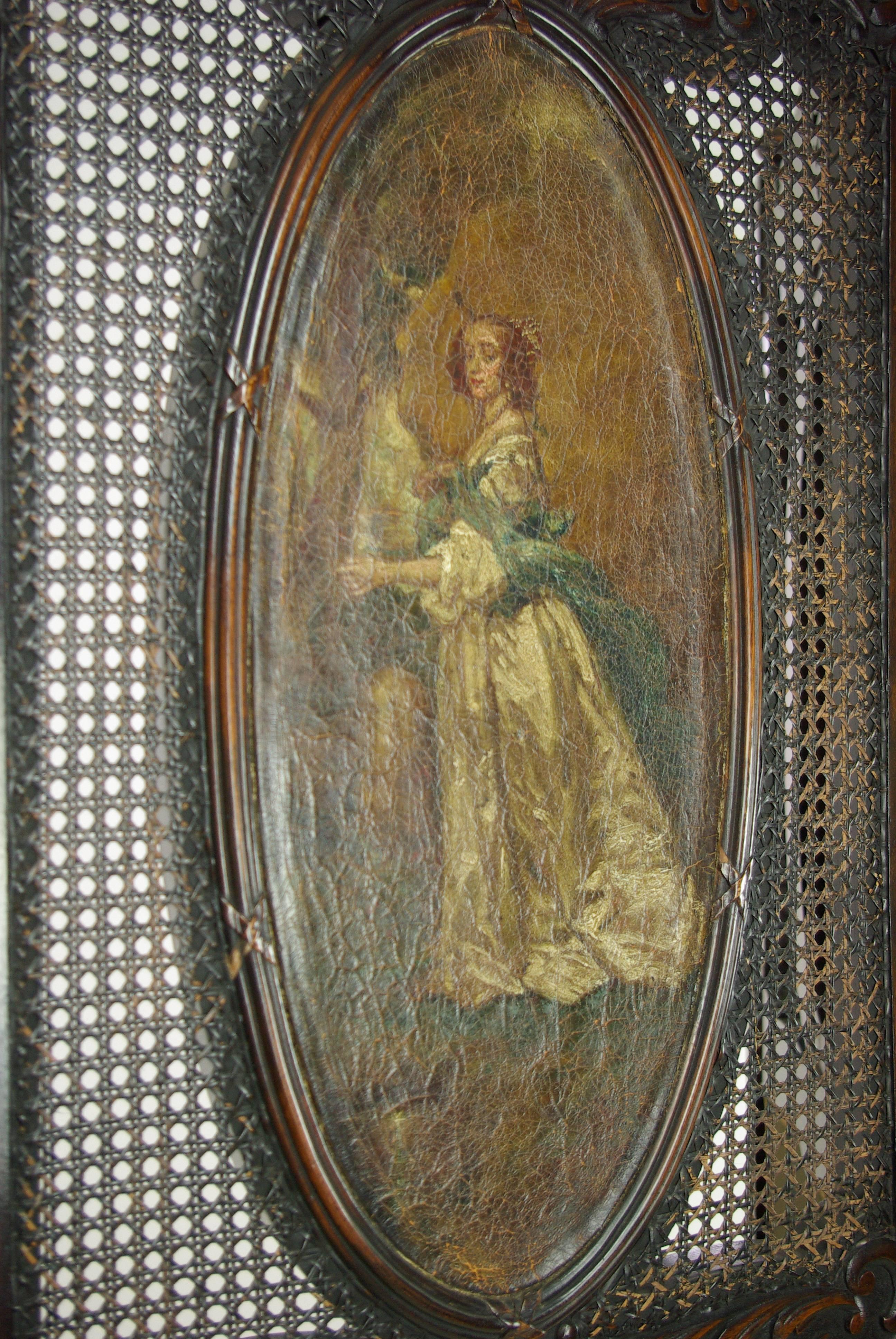 Fin du XIXe siècle Séparation de pièce ancienne, paravent à confidentialité, Angleterre 1890, mobilier ancien