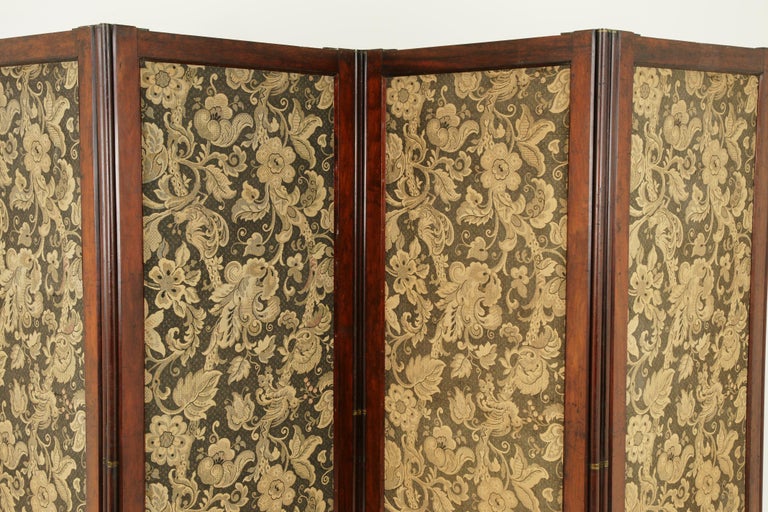 Antique Room Divider, Privacy Screen, Folding Screen, Scotland, 1880
