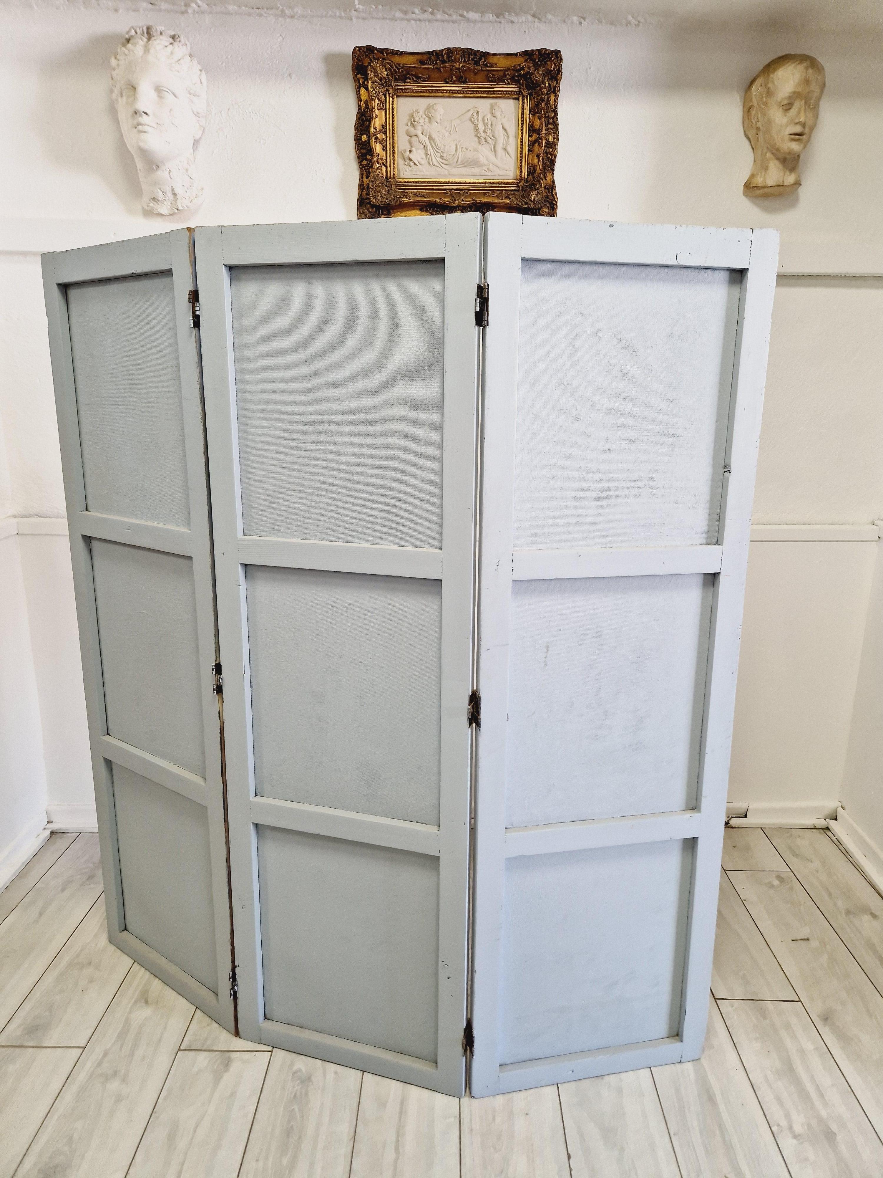 Antique Room Divider Screen French Paravent 