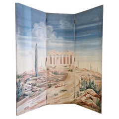 Antiquités Paravent de séparation de pièces French Room "The Pantheon"