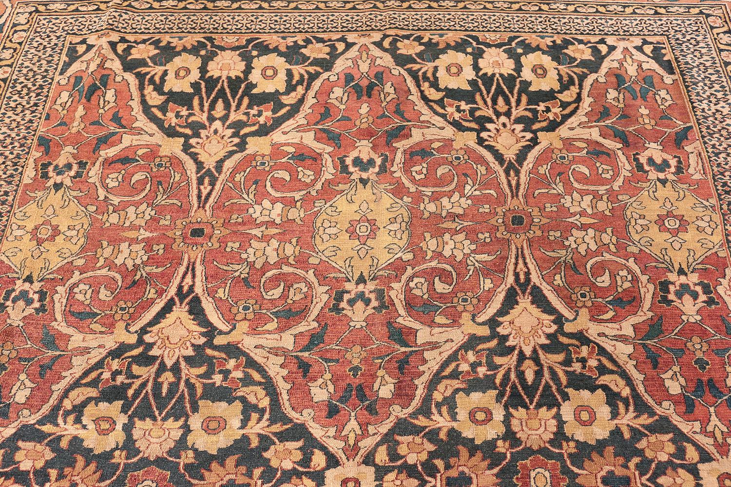 20th Century Antique Room Sized Persian Khorassan Carpet. Size: 9 ft 9 in x 12 ft 